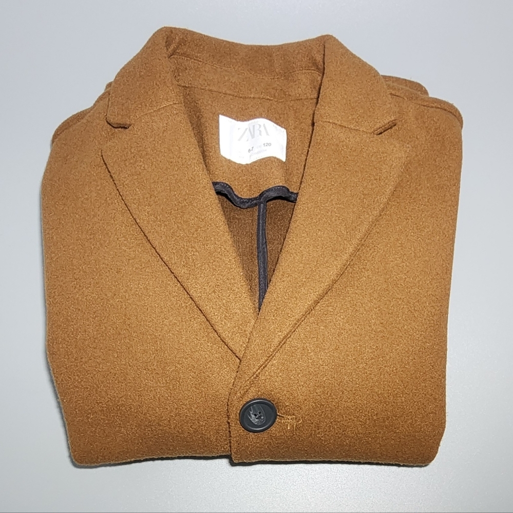 Zara Kids cloth Coat. Mid-Camel
